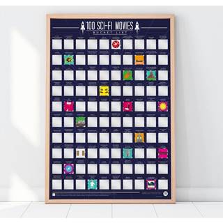 Gift Republic 100 Sci-Fi Movies Scratch Off Bucket List - Bucket list