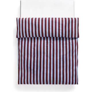 HAY - Été Bed Linen - Dynebetræk - bordeaux og sky blue (140 x 200 cm)