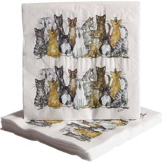 Papirservietter Kat 20stk, 33x33cm