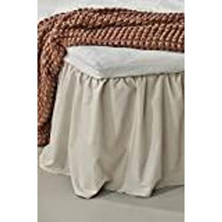 ZACK flæset sengetæppe økologisk højde 45 cm - Beige