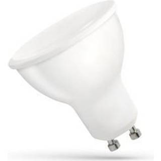 Spectrum 4W LED pære - GU10, 230V, matteret hvid plast - Dæmpbar : Ikke dæmpbar, Kulør : Varm