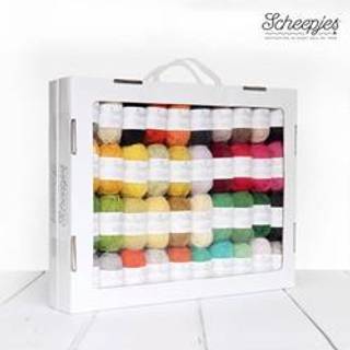 Scheepjes Metropolis Farvepakke 80 x 10 g Scheepjes Metropolis Farvepakke indeholder 80 ngl á 10 g Indhold: 75%Extra fine merinould / 25% nylon Vægt/længde: 10 g / 40 m.
