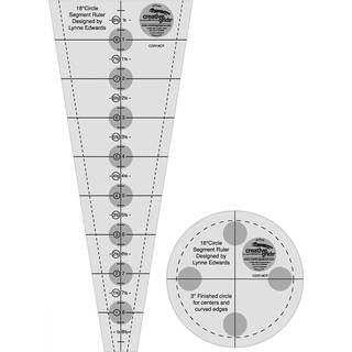 Kreative gitter 18 graders Dresden Plate Quilt Lineal - CGR18CF