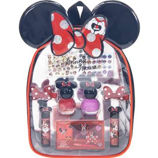 Disney Minnie Mouse - Townley Girl Cosmetic Makeup Gift Bag Set Inkluderer Lip Gloss neglelak og hårtilbehør til børnepiger i alderen 3 perfekt t