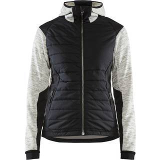 Blåkläder 593121179099XXL Hybrid jakke Kvinder, grå flettet/sort Stl XXL