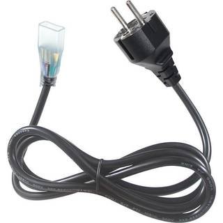 FORÅRSUDSALG - LightMore - Tilslutningskabel På 2 Meter (IP67) Til LightMore 230V LED Strip
