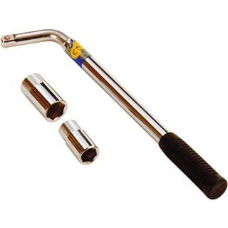 Hjulnøgle - Carpoint - Vendbar Toppe 17, 19, 21 & 23 mm