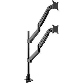Multibrackets M - mounting kit - gas lift - for 2 LCD displays - VESA dual stacked pole - black 20 kg 15"-34" 100 x 100 mm