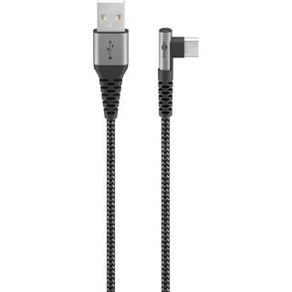 Hi-speed USB kabel, vinklet (USB A USB C, 60W) | 1 meter | PRIS-MATCH