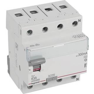 LEGRAND TX³ RCCB fejlstrømsafbryder 63A 4pol 300mA type-A 4M 10KA
