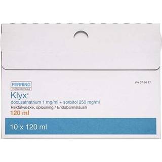 Klyx 1 + 250 mg/ml 1200 ml Rektalvæske, opløsning + FRI FRAGT
