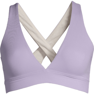 Casall Women's V-Neck Crossback Bikini Top Lavender, 34