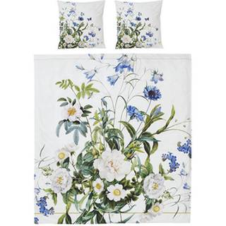 Økologisk luksus dobbelt sengetøj fra JIM LYNGVILD - BLUE FLOWER GARDEN 2x2,2