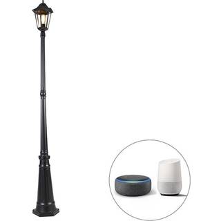 Smart udendørs lanterne sort 200 cm IP44 inkl. Wifi ST64 - Havana