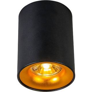 Moderne spotlight sort med guld - Ronda