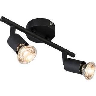 Industriel spotlight sort tiltbar 2-lys - Jeany