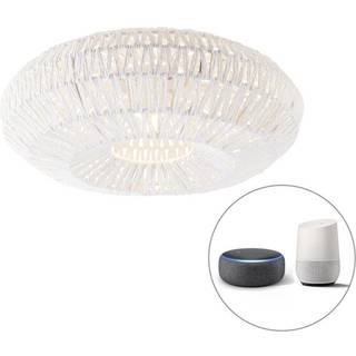 Smart Retro Loftlampe Hvid inkl. Wifi A60 - Lina
