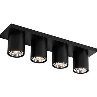 Moderne loftspot sort 4-lys - Tubo