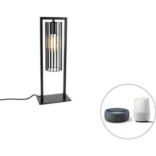 Smart moderne bordlampe sort inkl. Wifi ST64 - Balenco Wazo