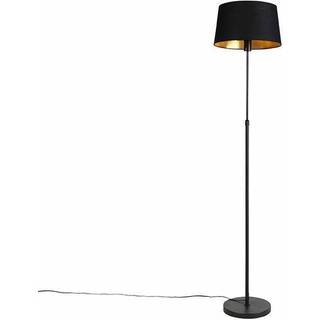 Gulvlampe sort med sort skærm 35 cm justerbar - Parte