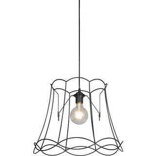 Retro pendellampe sort 45 cm - Granny Frame