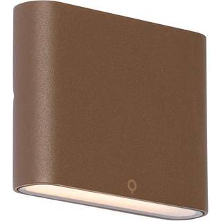 Moderne udendørs væglampe rustbrun 11,5 cm inkl. LED IP65 - Batt