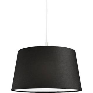 Moderne pendellampe hvid med sort skærm 45 cm - Pendant