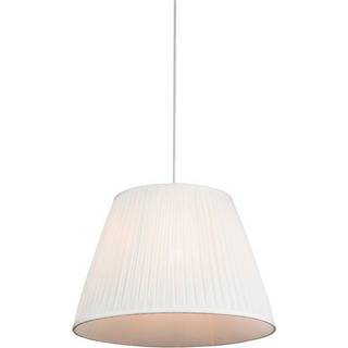 Retro hængende lampe creme 45 cm - Plisse