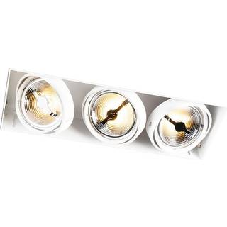 Nedfældet spotlight hvid AR111 Trimless 3-lys - Oneon