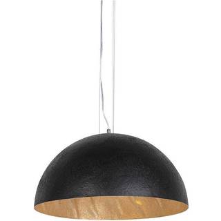 Industriel pendellampe sort med guld 50 cm - Magna