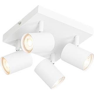 Moderne loftslampe hvid 4-lys justerbar firkant - Jeana