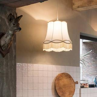 Retro pendellampe creme 45 cm - Granny