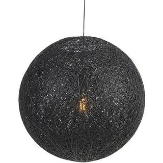 Rustik pendellampe sort 60 cm - Corda