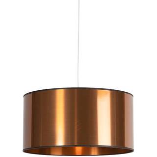 Art Deco Pendellampe hvid med kobber skærm 50 cm - Pendel