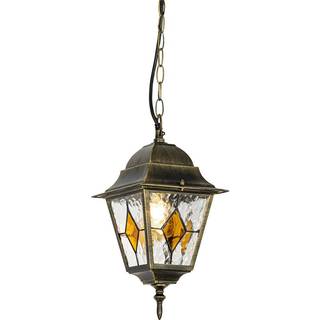 Vintage udendørs pendellampe antik guld - Antigua