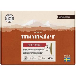 Monster Rawhide Beef Roll Box Small - 15 cm / 17-pak