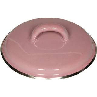 Riess Classic Pastell Deckel 12 cm rosa - Emaille - Pink