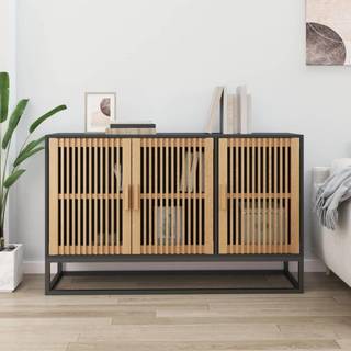 Skænk 105X30X65 Cm Konstrueret Træ - Sort