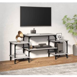 Tv-Bord 117X35X52 Cm Konstrueret Træ Etræsfarve - 117 cm / Grå sonoma-eg