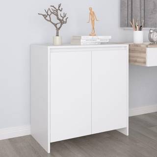 skænk 70x41x75 cm konstrueret træ hvid