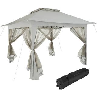 Havepavillon Carabobo 3,64x3,64x2,94m - grå