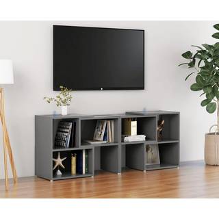tv-skab 104x30x52 cm konstrueret træ grå