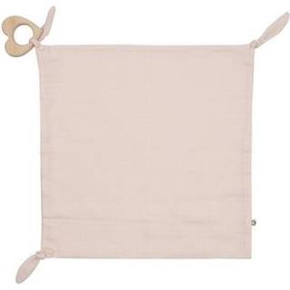 Sutteklud med hjerteformet bidering - GOTS certificeret økologisk bomuld - 35x35 cm - Rose Moon - Müsli By Green Cotton