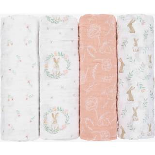 Aden + Anais Aden & Anais Pink Essentials Muslin 100% Cotton Blankets 4 Pack