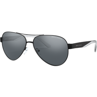 Armani Exchange AX2034S 60636G 59 Solbriller Mænd Black - Matte Black - 59mm