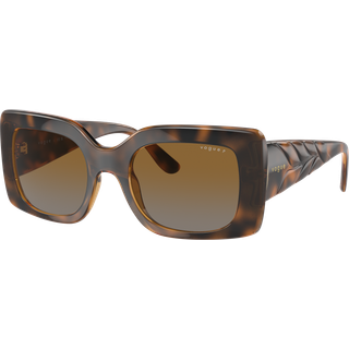 VOGUE EYEWEAR Kvinde VO5481S 2386T5 Solbriller Injiceret Brun Brun Firkantet Polariseret Skygge