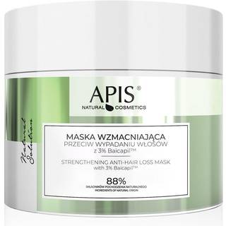 Apis Natural Cosmetics Natural Solution 3% Baicapil Styrkende maske til svækket hår med tendens til at falde ud 200 ml - 200 ml