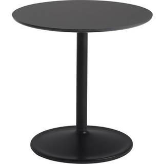 Muuto Soft Sidebord   Black Nanolaminate/Black Ø48h: 48 cm