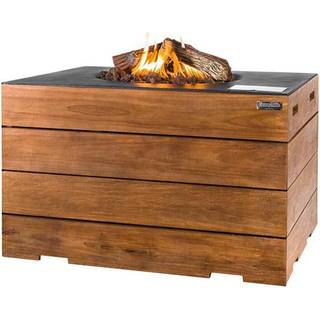 Happy Cocooning Seitentische NICE & NASTY Teak Ablage für Feuertisch 2 Stück