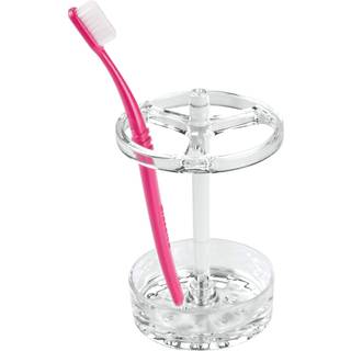 Holder til makeupbørster - Transparent - 10cm x 10cm x 14,1cm - Nora